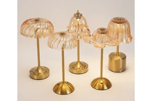 New Glass Crystal Decorative Table Lamp,creative Bedroom Bedside Table Lamp,high-end American Light Luxury Minimalist Table Lamp