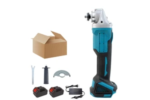 Powerful Brushless Cordless Electric Angle Grinder with Slide Switch for DIY & Industrial Use 1000W 100-125mm Grinding Discs