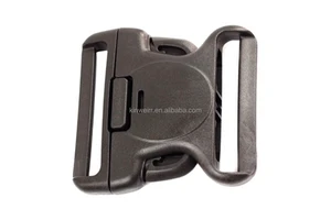 Fashion High Quality bag accessory 50mm black side release plastic buckle