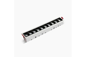 10 Heads Square Indoor Wall Washer Linear Spot Lamp Recessed 10W Led Grille Light