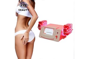 Led pink Body Contour Diode Lipo Laser Fat Burn Machine 980nm Diode Laser Red Pads Weight Loss