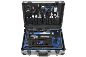 Steeltreks Tool Sets 123pcs Auto Repair Household Tool Box Set Aluminum Storage Hard Case Hand-Power CR-V Material Includes OEM