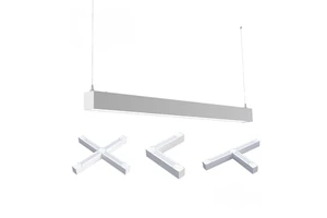 USA in Stock Linkable UL/DLC2FT 4FT 8FT 3CCT Suspended Strip Tube Light Lamp Pendant Led Batten Linear Light