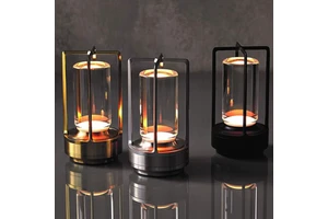 Simple Retro Usb Charging Table Lamp Copper Aluminum Anti-Fall Night Light