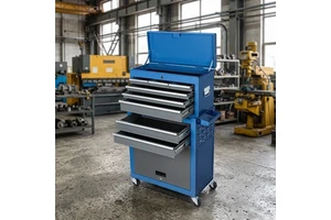 AIRAJ Blue Steel 7-Drawer Tool Cabinet With Keyed Locking System OEM Style Rolling Tool Chest With Wheels Tool Storage