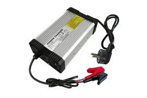 Top Pick 42V 10A 10S DC Aluminum Smart Battery Charger UK Plug OTP OVP for Electric Tricycle Hoverboard Lithium Li-ion Battery