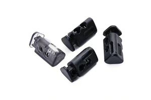 POM Small Elliptical Spring Adjustable Waterproof Buckle with Button-Pressed Fixing for Clothing & Accessories