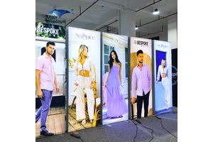 Portable Custom Printed Trade Show SEG Light Box Backlit Backdrop Display with Sleek Design for Fashion Show Costumes Branding