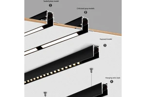 Smart Tuya App Control 20mm Aluminum Magnetic Track Light Dimmable LED Anti-Glare High CRI 98 for Modern Interior