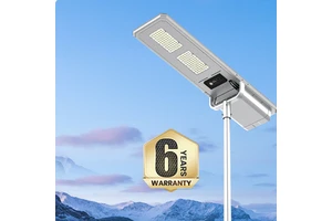 New Design Double Fans Hybrid Solar Street Light Efficient Heat Dissipation IP65/IK08 Integrated Solar Street Lights