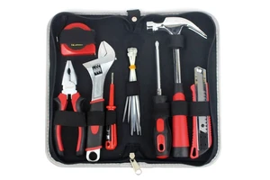18pcs Household Hand Repair Tool Set with Canvas Bag Tool Kit Set