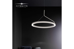 Designer Designs Circular Decorative Light with Aluminum LED Lens and Acrylic Shell for Decoration in Dining and Living Rooms