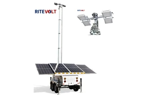 High-quality Durable Waterproof Monocrystalline Silicon Solar Panel Trailer High-Power LED Lights For Garden Road Construction