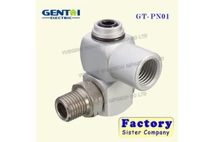 High Quality Aluminum Pneumatic Rotary Fitting 360 Degree Universal Joint Connector