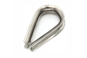 1/8''-3/8" Wire Rope Chain Thimble Cable Railing 316 Stainless Steel Thimble for Boat Rigging Anchor