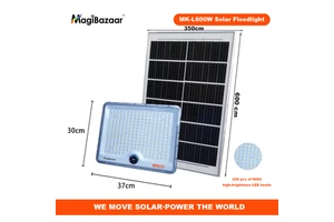 MK-L600W Solar Flood Light IP66 LED Emergency Lighting GaN Fast Charging Remote Control Garden & Landscape RoadLamp