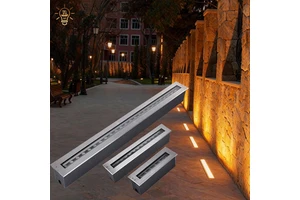 IP65 Aluminum Waterproof LED Wall Washer Light - Recessed Linear Floor Lamp for Outdoor Street & Facade Contour Lighting