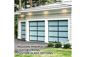 Insulated Aluminum Full-View Garage Door Finished Surface Fiberglass Screen Netting 16x8 8x7 Frosted Glass for Light Privacy