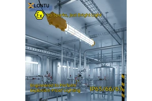 LED Explosion-proof Lighting Fixture Strip Tube Linear IP55 ATEX Three-proof Platform Lamp Aluminum