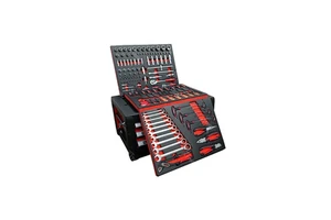 Rt Tool Mechanic Complete Toolbox Garage Wall Tools Set Box Storage Cabinet OEM 3 Drawers Power Coated