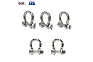 Stainless Steel Japan Shackle JIS Style, Marine Grade Anchor Connector for Rigging and Nautical Hardware