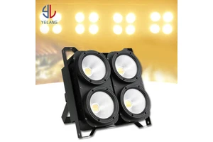 4x100W LED Cob Blinders 2in1 Contour Spotlight Cob Par Stage Light Warm/Cool White Stage 4 Eyes Audience Light for DJ Party Show