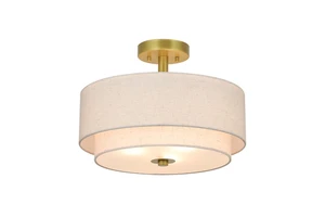Modern Bedroom Dining Room Light Luxury Nordic Semi Flush Mount Indoor Ceiling Lamps Simple Pendant Lamp for Villa Living Room