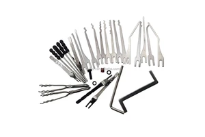 Picking Blades with 2 Tension Tool Set for Electric Lock Pick Tools