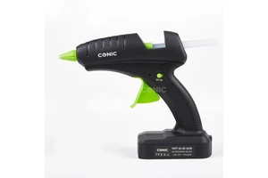 Factory Wholesale 12v Safety Voltage High Power 60w Cordless Hot Glue Gun Rechargeable Lithium Battery Hot Melt Glue Gun