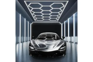 High quality Hexagon LED Garage Light For Garage,Basement, Warehouse, Auto Beauty Shop, Car Detailing Shop etc.