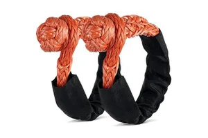 Recovery Soft Shackle with Protective Sleeves for Full-Size Truck Large SUVs Offroad Car 2-Pack