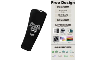Custom Compression Arm Sleeves Sports Black Sets Cycling Basketball UV Protector Elbow Sleeve Spandex/Polyester