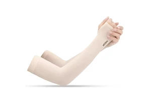 Outdoor Cycling Sport Arm Sleeve UV Protection Ice Silk Sleeves with Loose Solid Color Sets Style