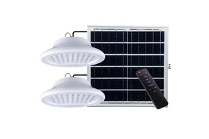 Dimmable LED Solar Garden Pendant Light Outdoor Garage Garden Wall Shed Light for Warehouse Luces Solares