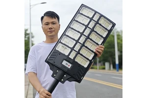 All-in-One Solar Street Light IP67 ABS Waterproof High Brightness LED Road Light with RoHS Certification 3-Year Warranty