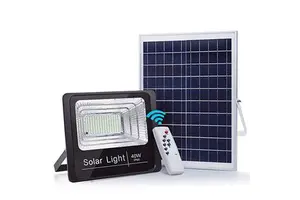 Solar Street Light Floodlight IP66 Waterproof Remote Control Safety Lighting Outdoor 60w Solar Floodlight
