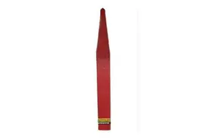 Red Rectangular Pointed Chisel Manual Steel Tool for Workshop and Home Use
