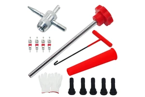 13pcs Installer Tool Kit Metal Tire Car Puller Wheel Tire Remover with T-Hook Replacement for Motorcycle Accessories