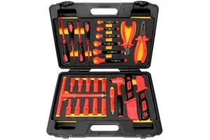 28 Pcs VDE Insulation Tool Kit 1000V Electrician's Work New Energy Vehicle Maintenance Tools Screwdriver Pliers Sleeve Wrench