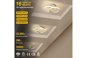 Low Profile High Quality 110v~240v Hotel Aluminum Led Ceiling Light for Living Room