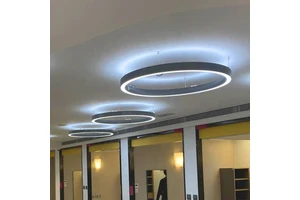 Hlinear L4060-C-U-D450 Direct&Indirect Series Circle Light Suspended Ring Chandelier LED up and Down Lighting Luminria Circular
