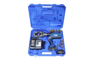 ECT-15050 15T Battery Hydraulic Cable Crimper LCD Display 630mm2 Cu 50mm Stroke 360° Rotation Die Adapter Tool
