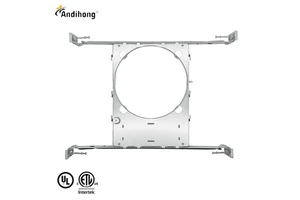 Customized Different 4"/6'' New Construction Mounting Plate LED Recessed Lighting Kits Extendable Hanger Bars