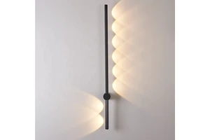 Nordic Simple Modern 6W 9W 60 90 cm Indoor Linear Strip Led Wall Lamps Rotatable Long LED Wall Light for Bedroom Living Room