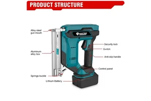 Electric Goddess Industrial DIY Grade Cordless Finish Nail Gun 4.0AH Battery 10-30mm Nail Length 3-Year Warranty for Woodworking
