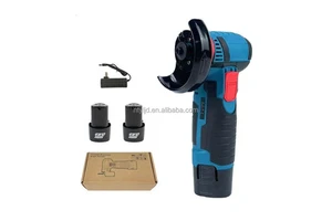 Portable 12V Cordless Mini Angle Grinder DIY Grade Battery Operated Slide Trigger Switch Brushed Motor 1.2AH