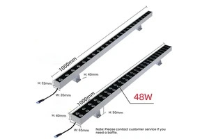 LED Long Strip Wall-washing light Line Floodlight Lamp Bar Building Lighting Outdoor Advertising Exterior Wall Contour lights