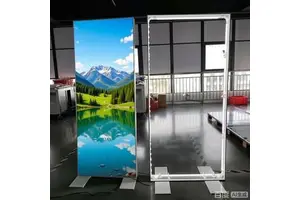ZZFY Manufacture Large Customized Size Wall-mounted Floor Stand Frameless SEG Backlit Fabric LED Advertising Light Boxes
