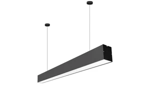 IP44 LED Linear 4FT 50W/40W/30W Aluminum/Iron Office Light Fixture Suspension Hanging 2-Year Warranty for Shop Basement Dining