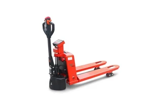 2Tons Electric Forklift Truck Full Electric Lift Pallet Jack Steel Material Scale 200mm Lifting Height Material Handling